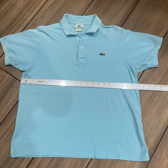 Lacoste Polo Shirt Mens 5 Large Blue Golf Casual Cotton Preppy Shot Sleeve - Picture 5 of 6